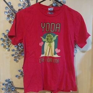 Star Wars Yoda Red festive T-Shirt